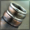 Sada snubních prstenů nerez ocel damasteel. Autor: HyKal, 8880 Kč